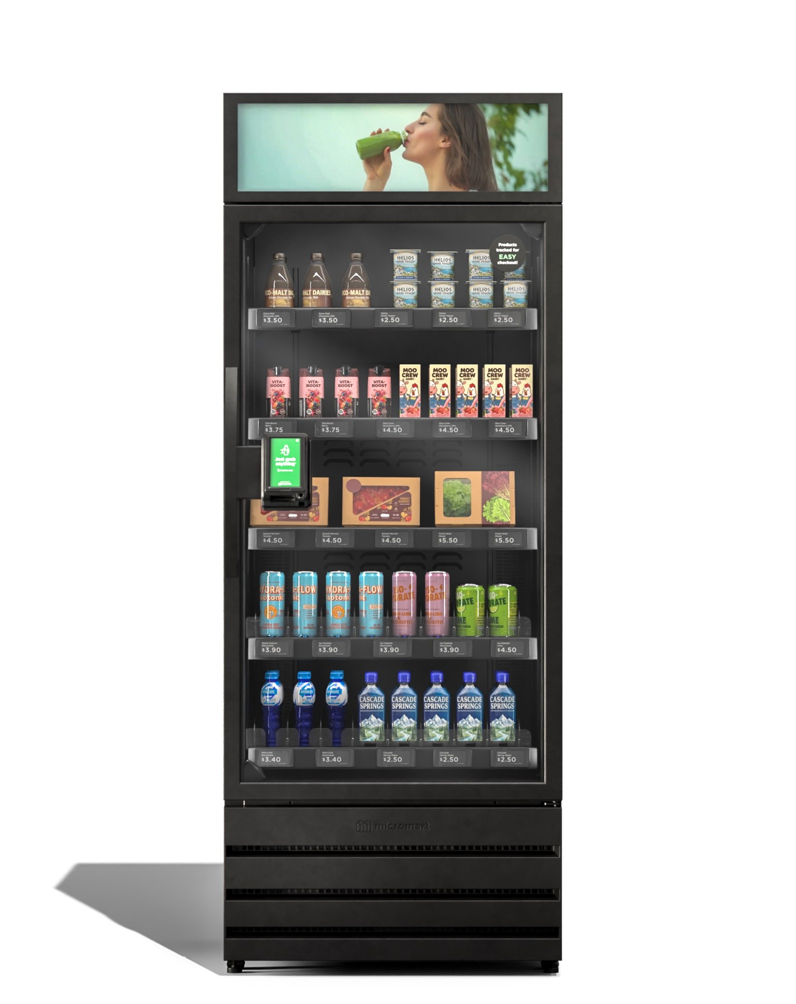Fully stocked Micromart Fridge Smart Store