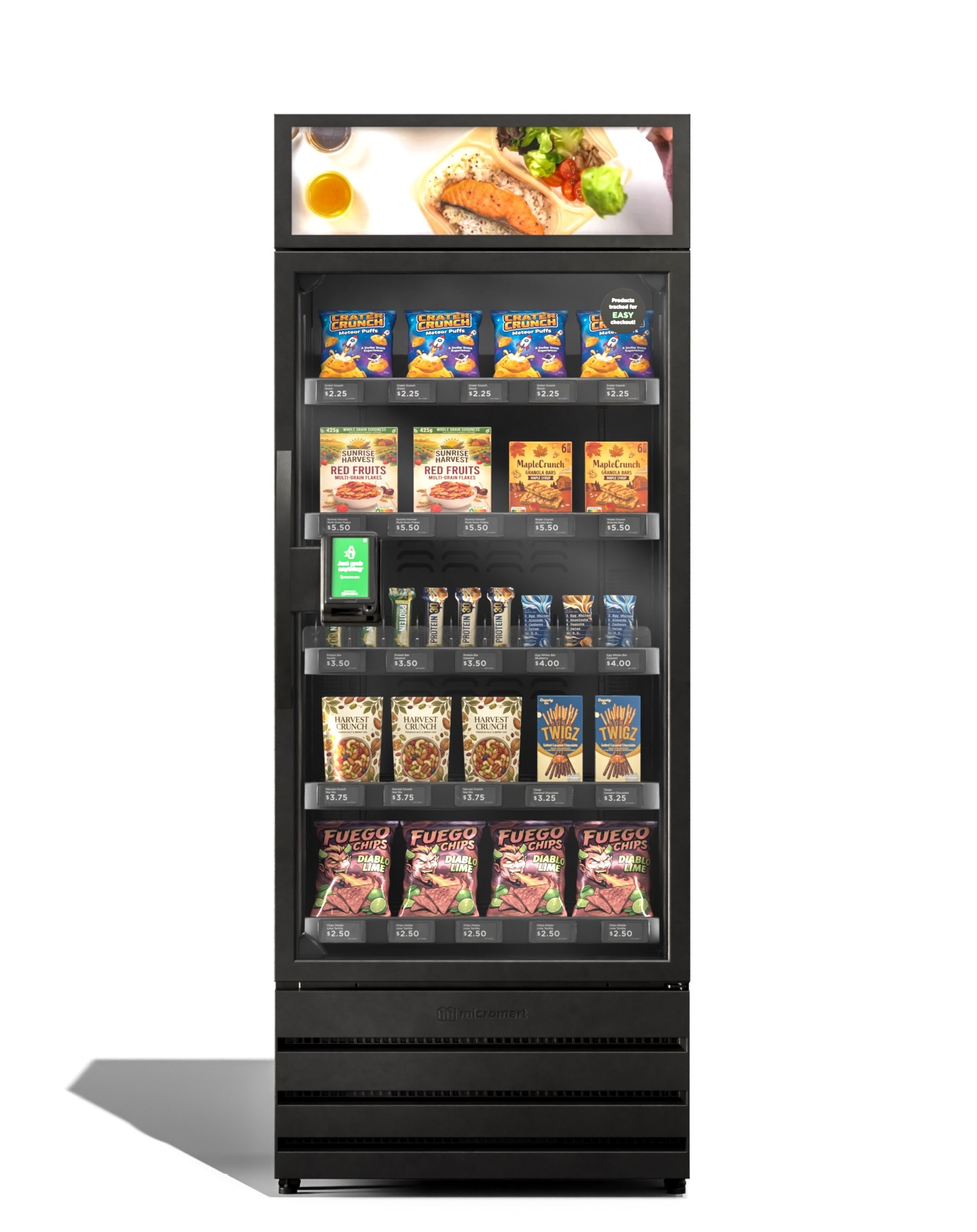 Fully stocked Micromart Pantry Smart Store